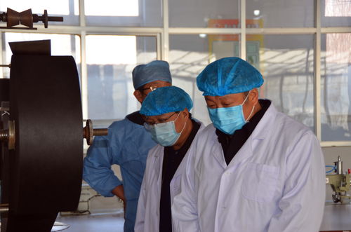 臨沂市市場監(jiān)督管理局副局長韓波來沂南調研口罩生產情況